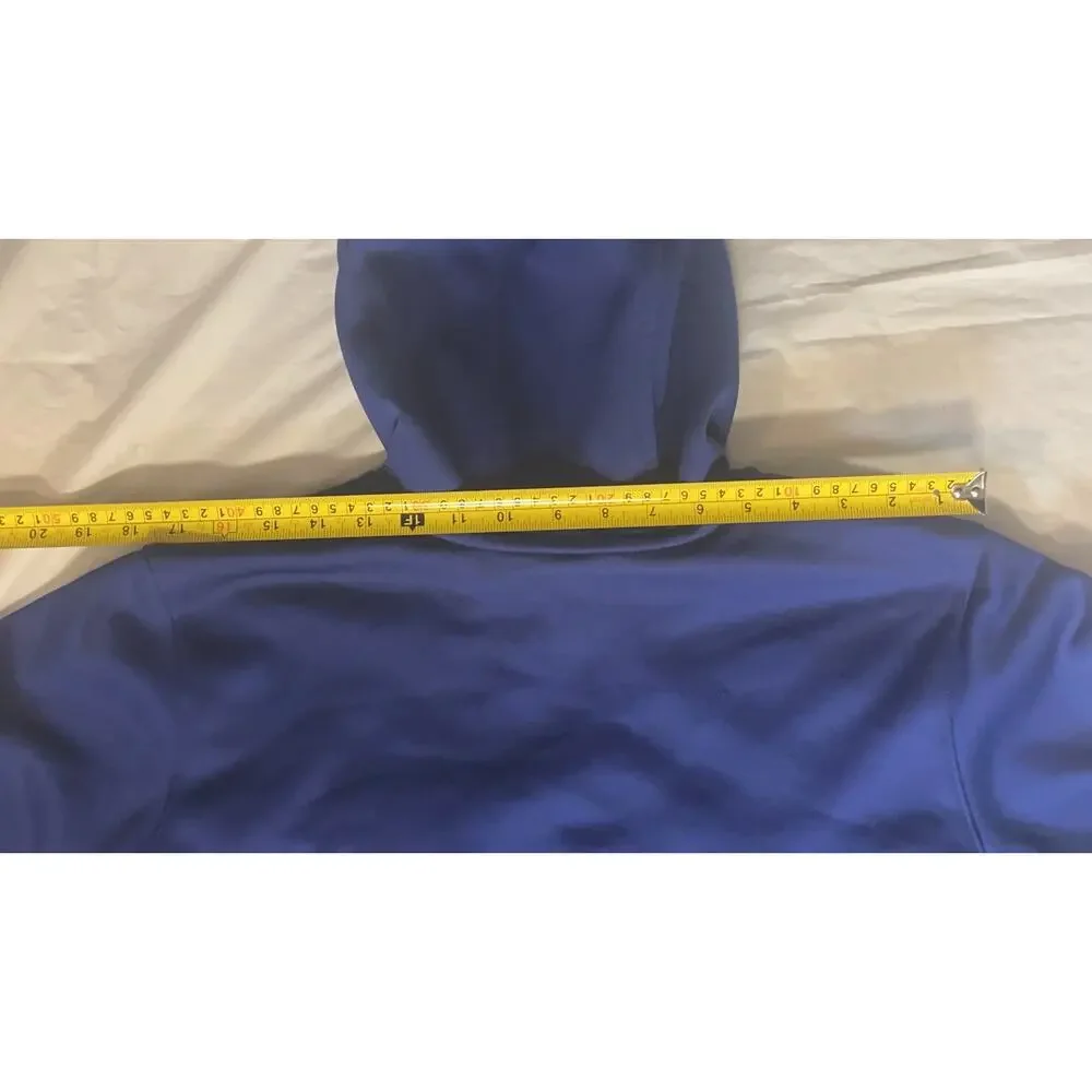 Nike Athletic Dept Full Zip Hooded Jacket Blue Men's M Soft Shell Pockets